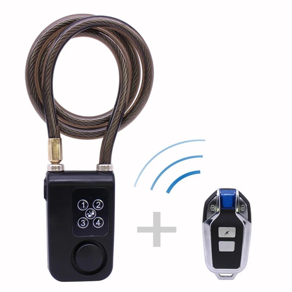 Password Anti-Theft Alarm Smart Bike Lock Wireless Remote Control Bluetooth-compatible Portable Bike Four-digit Password Lock