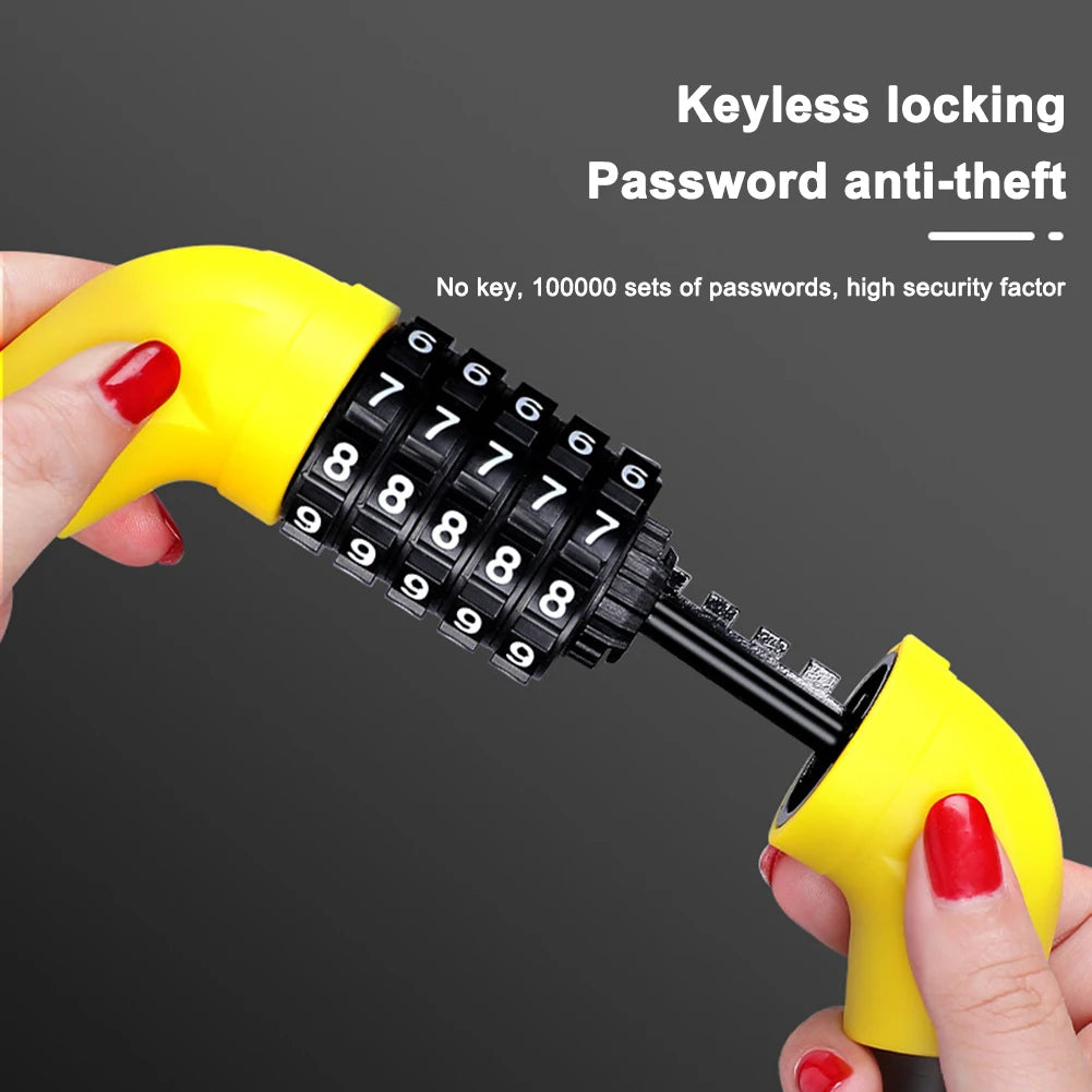 Bike Lock 5 Digit Code Combination Universal Bicycle Lock Bicycle Security Locking Equipment MTB Anti-theft Bike Accessories