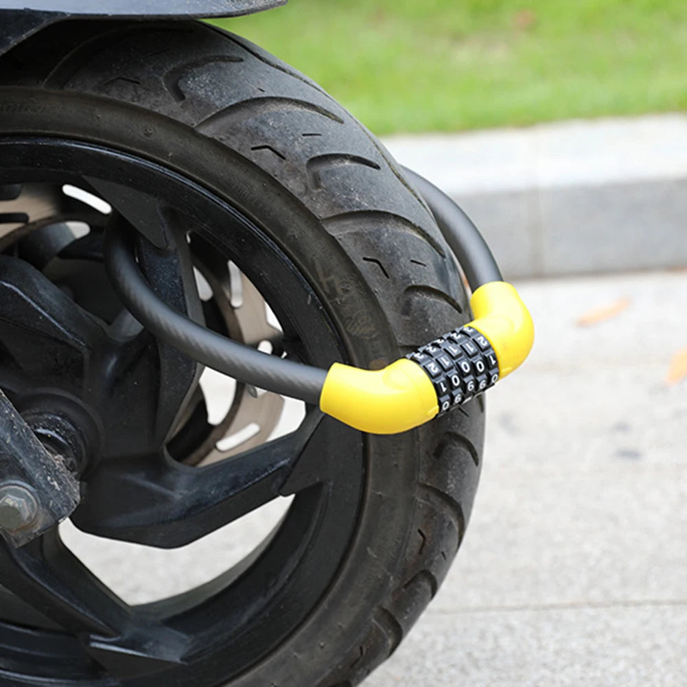 Bike Lock 5 Digit Code Combination Universal Bicycle Lock Bicycle Security Locking Equipment MTB Anti-theft Bike Accessories