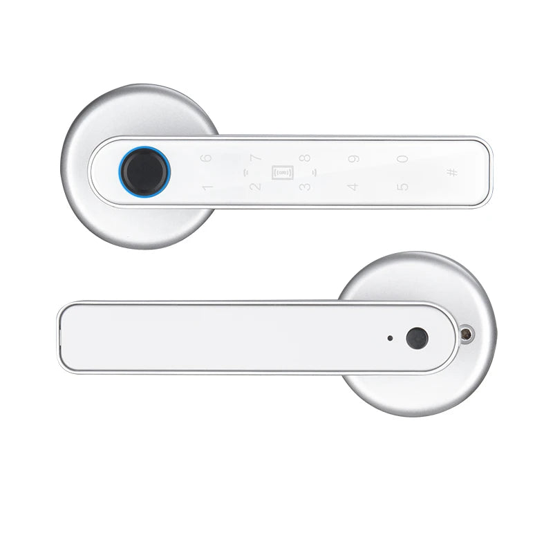 Tuya Biometric Fingerprint Door Lock Smart Door Knob Electronic Lock with Keys App Remote Unlock Keyless Entry Door Knobs Lock