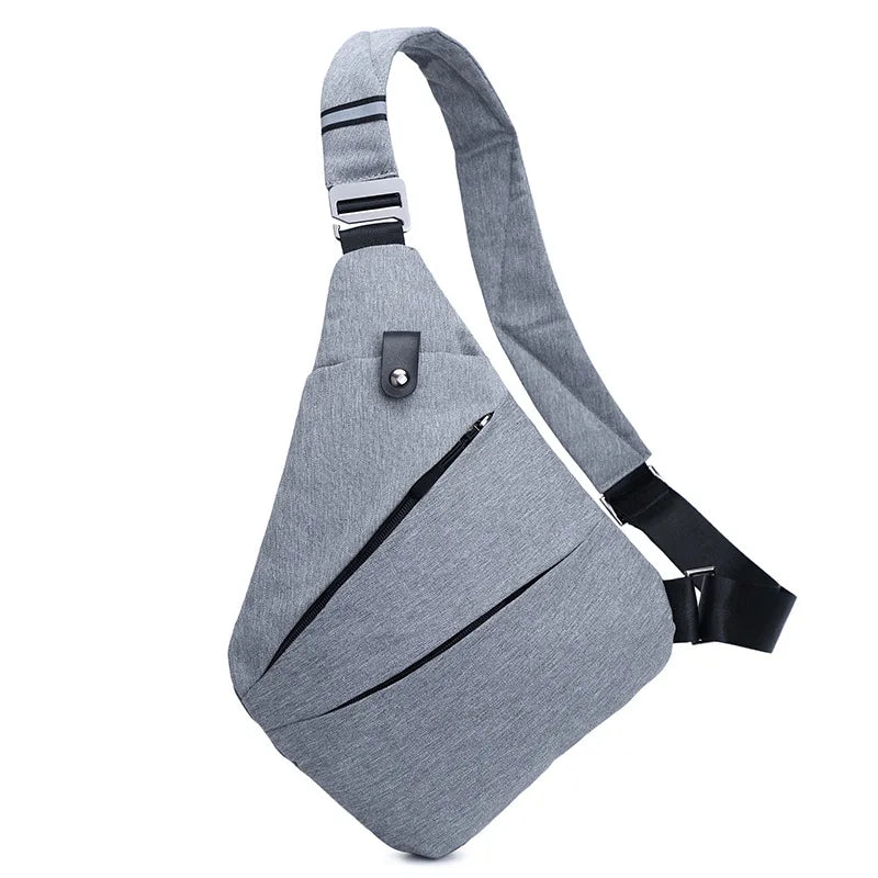 Shoulder bag waterproof Oxford cloth men's chest bag multi-function anti-theft grab bag wild casual shoulder Messenger bag