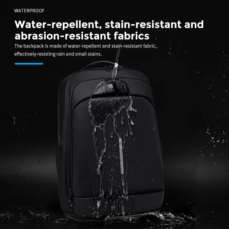 Fenruien Large Capacity Waterproof Backpacks USB Charge Men Backpack Fit 15.6 "Laptop Travel Business Bag