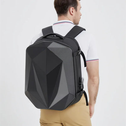 Men'S Backpack with Password/Usb Hard Shell 