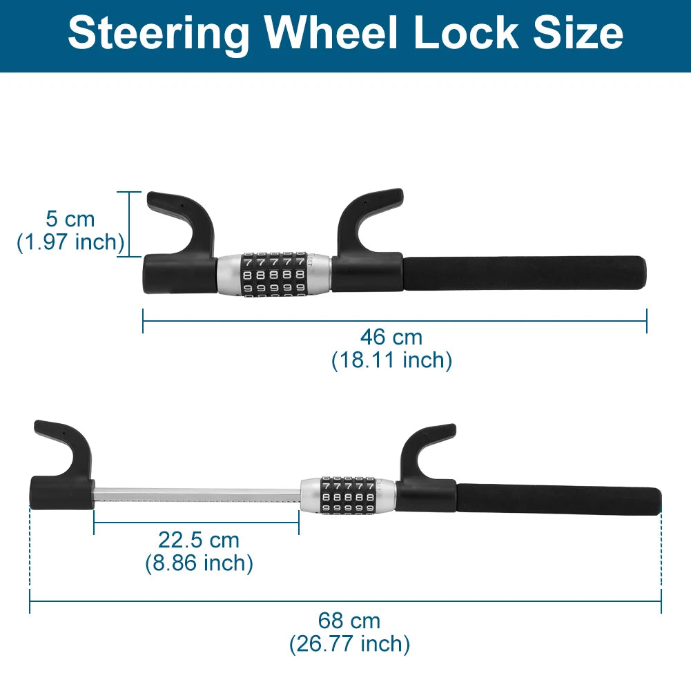 Anti-Theft Car Steering Wheel Lock 