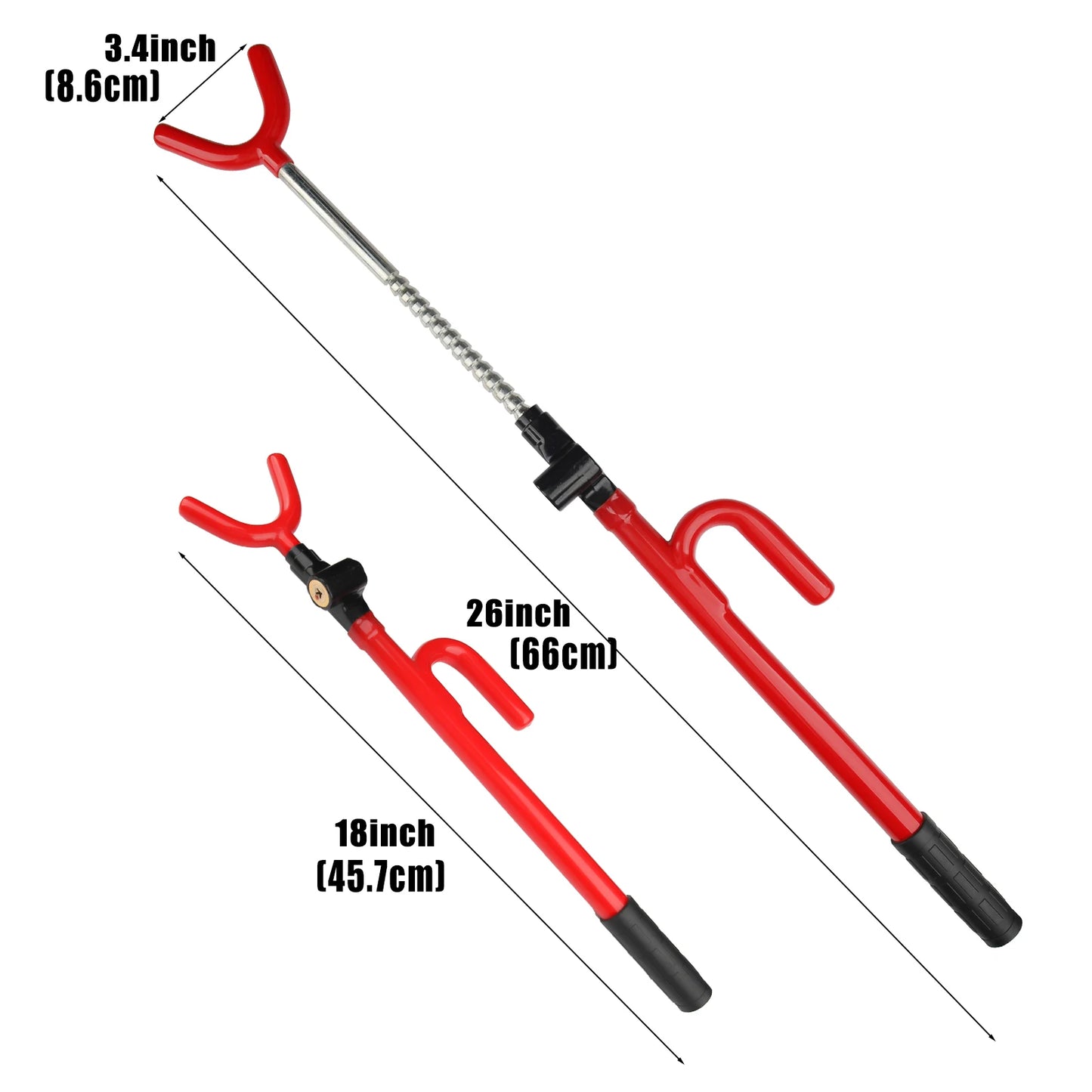 Vehicle Steering Wheel Lock Car Anti Theft Security Lock with Adjustable Length Fit for Cars Trucks Vans and SUVs with Keys