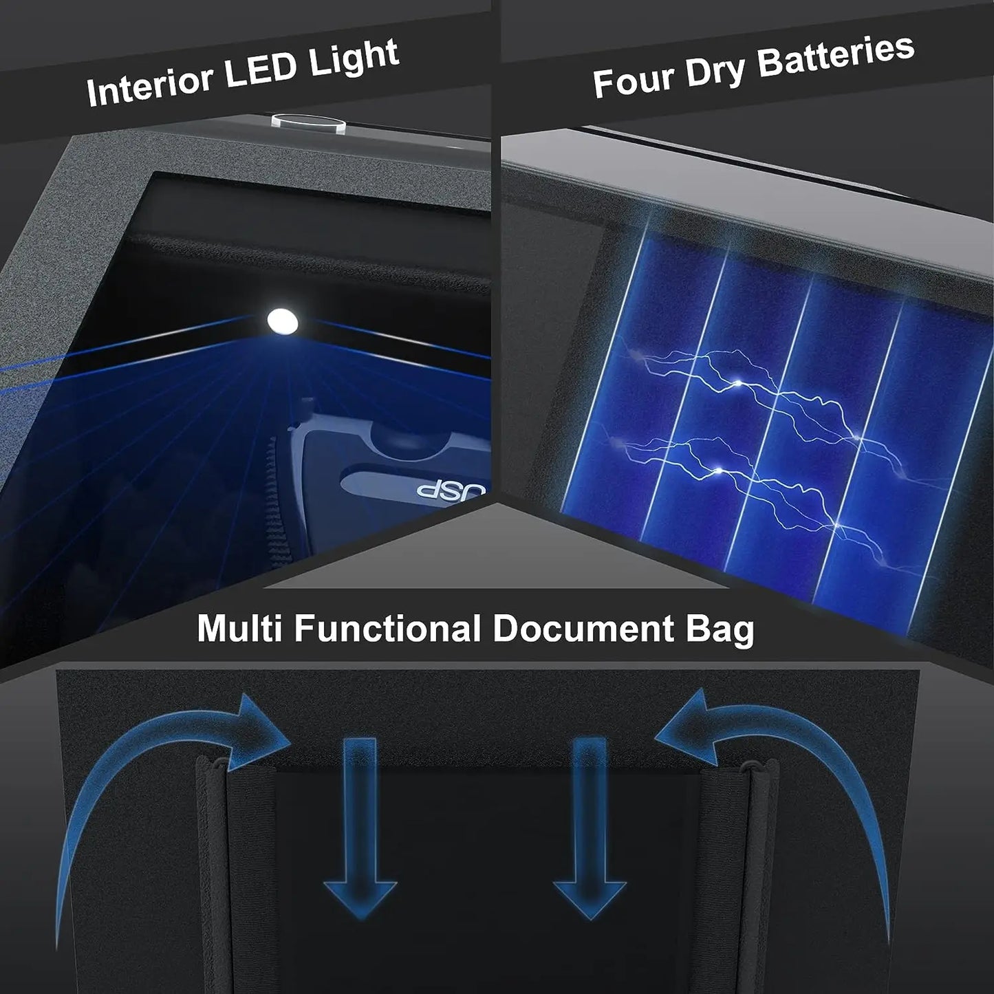 Biometric Lock Quick Access Gun Safes 