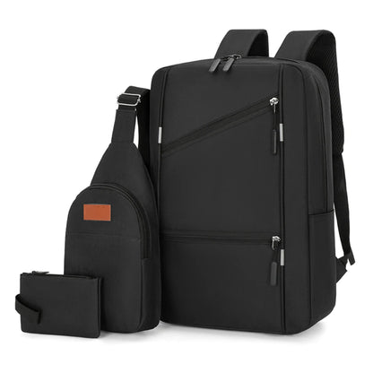 3Pcs Casual Bag Set Laptop Backpack 