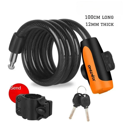 Bicycle Bike Lock Anti-Theft Mtb Road Bike Steel Wire Chain Lock