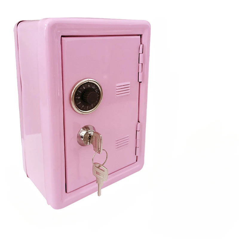 Household Insurance Box Vertical Mini Safe Metal Car Safe Key Cabinet Insurance Desktop Decoration Piggy Bank
