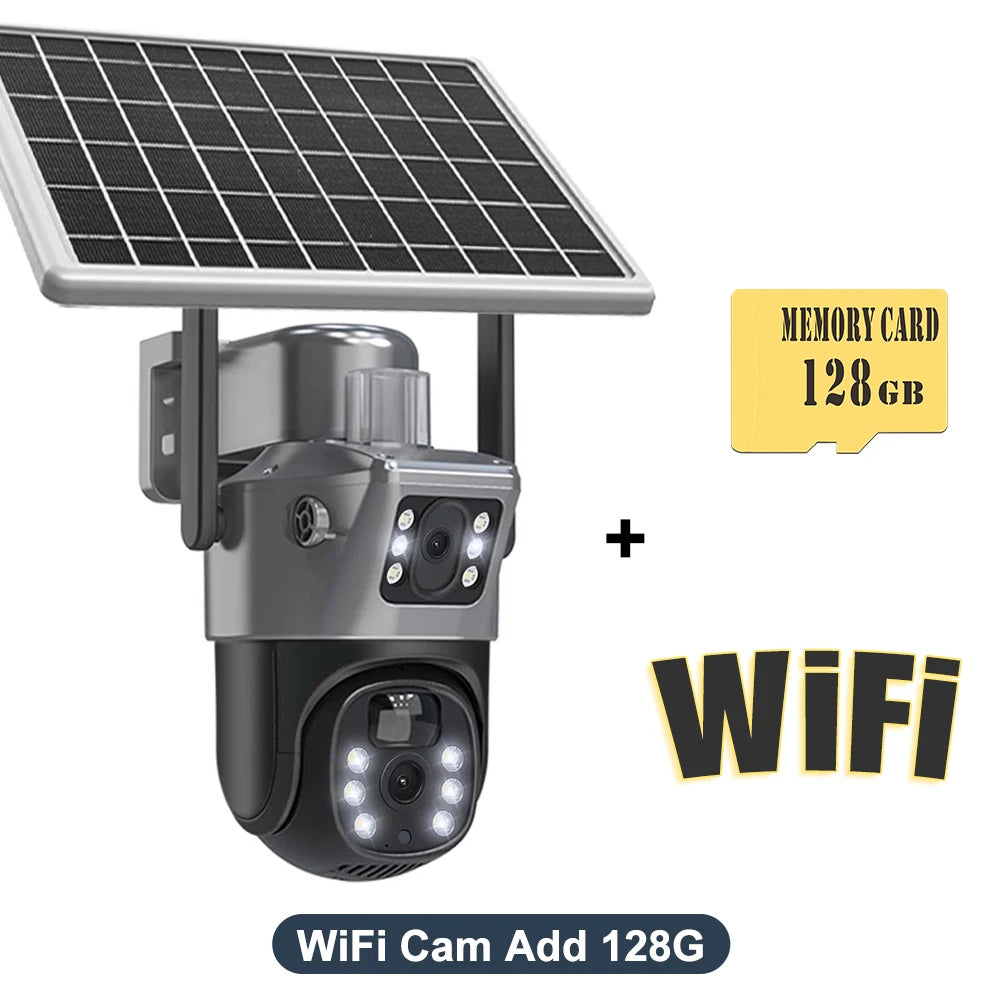 4K 8MP Solar Battery Wifi Camera 