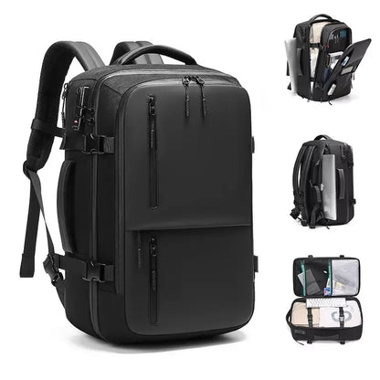 Large Capacity Men Business Travel Backpack with Code Lock