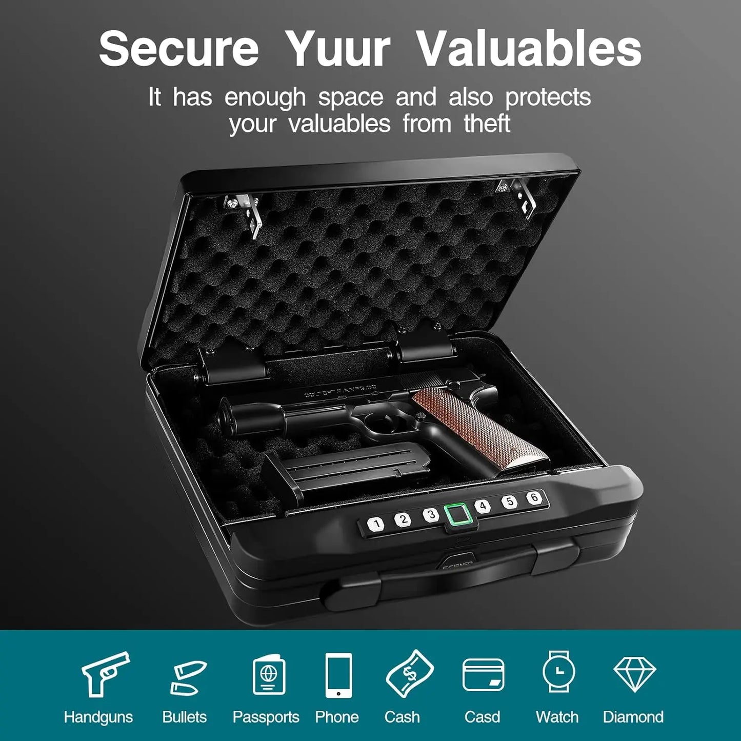 Biometric Gun Safe for Handgun 