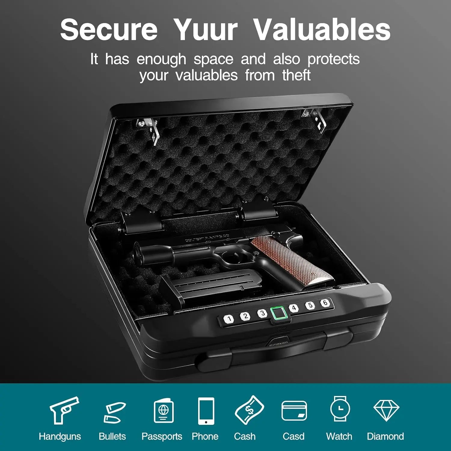 Biometric Gun Safe for Handgun 