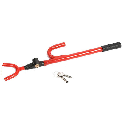 Vehicle Steering Wheel Lock Car Anti Theft Security Lock with Adjustable Length Fit for Cars Trucks Vans and SUVs with Keys
