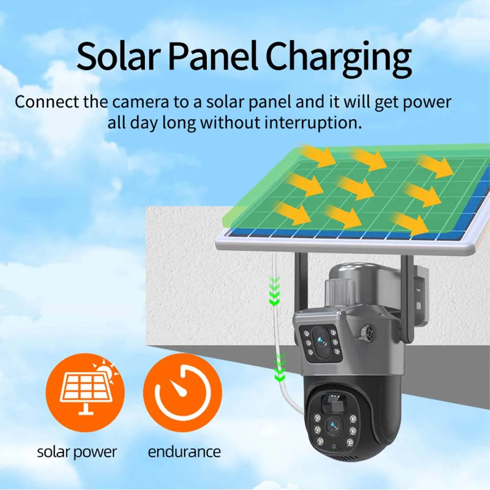 4K 8MP Solar Battery Wifi Camera 