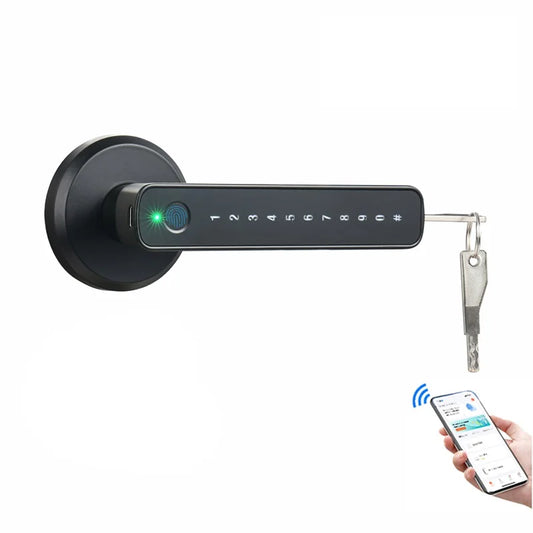 Smart Fingerprint Password Single Latch Lock 