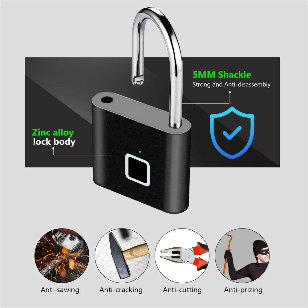 Keyless USB Charging Fingerprint Lock 