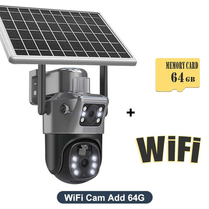 4K 8MP Solar Battery Wifi Camera 